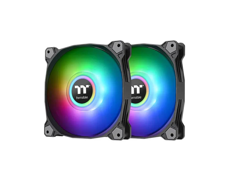 Thermaltake Pure Duo 12 ARGB 120mm Case Fan (Dual Pack) CL-F115-PL12SW-B