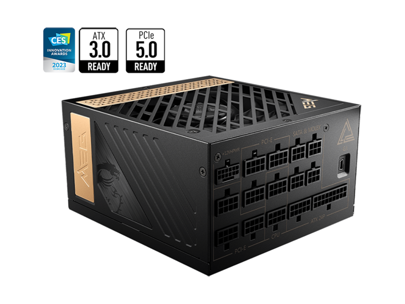 MSI MEG Ai1300P PCIE5 1300W 80+ Platinum ATX Power Supply