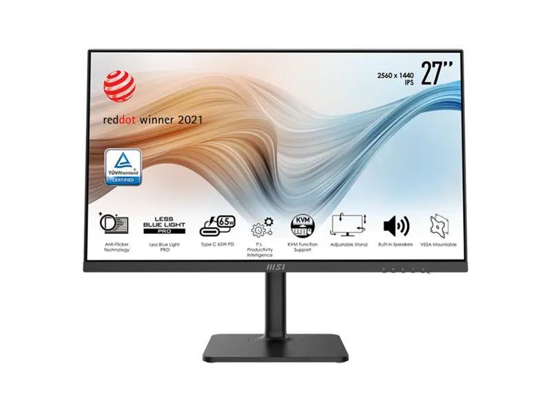 MSI MODERN MD272QP 27" WQHD 75Hz 4ms IPS Monitor w/ Build-In Speaker 2560 x 1440