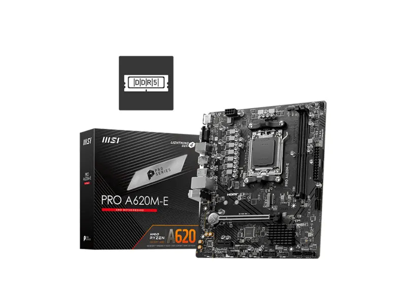 MSI PRO A620M-E AMD AM5 Micro ATX Motherboard