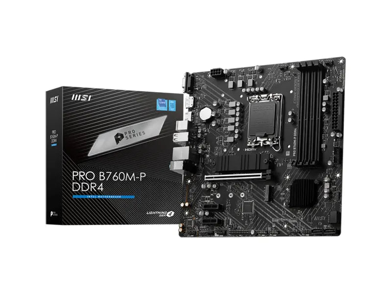 MSI PRO B760M-P DDR4 Intel Socket 1700 Micro-ATX Gaming Motherboard