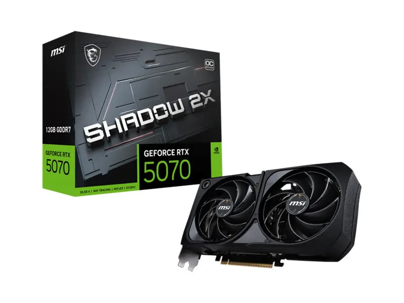 MSI Geforce RTX 5070 12G SHADOW 2X OC Gaming Video Card