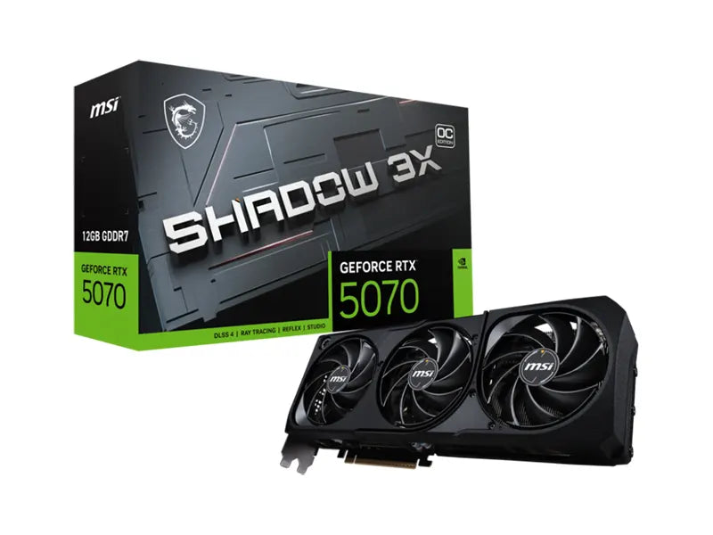 MSI Geforce RTX 5070 12G SHADOW 3X OC Gaming Video Card
