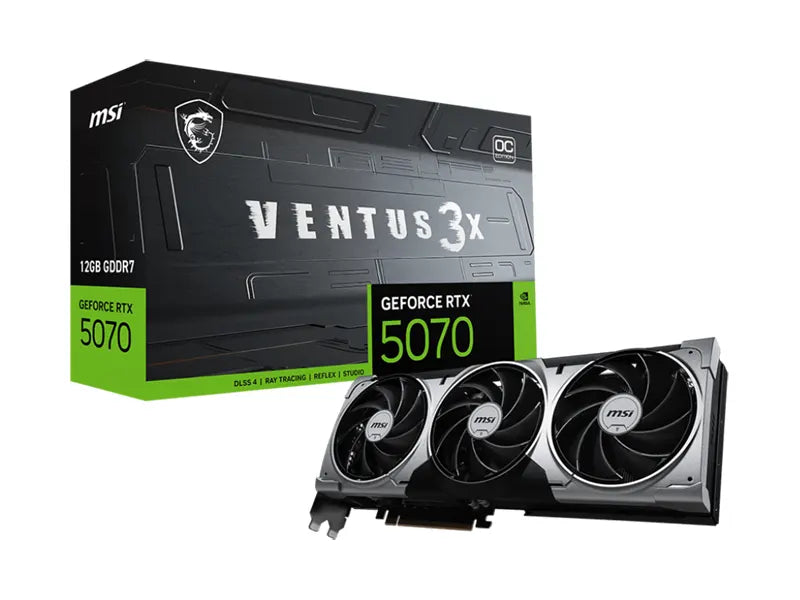 MSI Geforce RTX 5070 12G VENTUS 3X OC Gaming Video Card