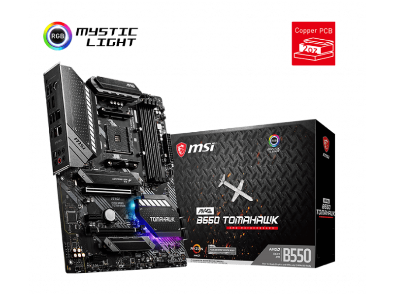 MSI MAG B550 TOMAHAWK AMD AM4 ATX Gaming Motherboard
