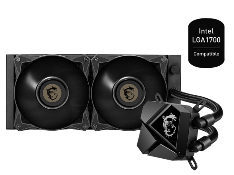 MSI MAG CORELIQUID P240 AIO Liquid CPU Cooler with 240mm Radiator