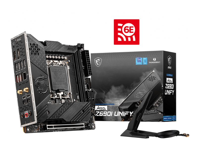 MSI MEG Z690I UNIFY Intel Z690 Chipset LGA 1700 Mini-ITX Gaming Motherboard