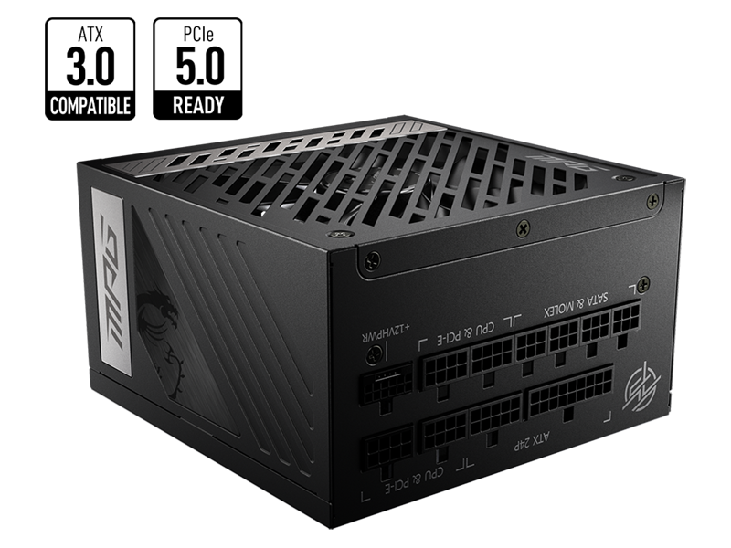 MSI MPG A850G PCIE5 850W 80+ Gold ATX Modular Power Supply
