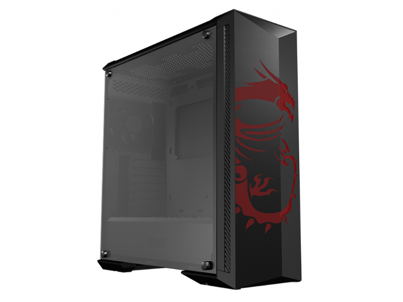 MSI MPG GUNGNIR 100D Mid Tower Chassis Support up to EATX Motherboard, Side Panel of 4mm Tempered Glass, 120mm Fan, Reserved Cooling Space and Front USB 3.0 Ports