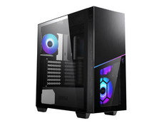 MSI MPG SEKIRA 100R Black Steel / Plastic / Tempered Glass ATX Mid Tower Gaming Case with 4 x 120mm ARGB Fan Pre-installed