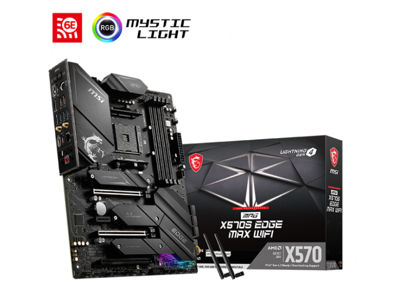 MSI MPG X570S EDGE MAX WIFI AMD AM4 ATX Gaming Motherboard