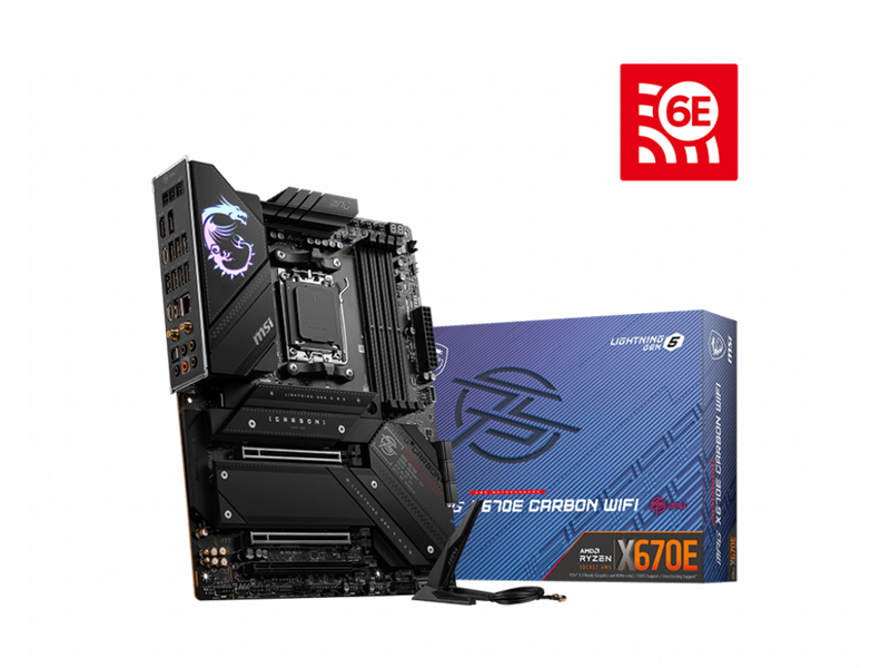 MSI MPG X670E CARBON WIFI DDR5 AMD AM5 ATX Gaming Motherboard