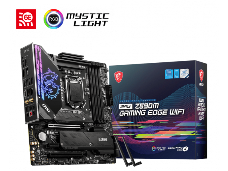 MSI MPG Z590M GAMING EDGE WIFI LGA 1200 Micro ATX Intel Gaming Motherboard