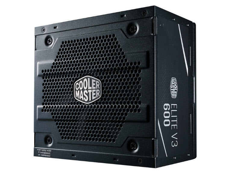 Cooler Master Elite V3 600W Intel ATX 12V V2.31 Power Supply with quiet 120mm Fan MPW-6001-ACAAN1-US