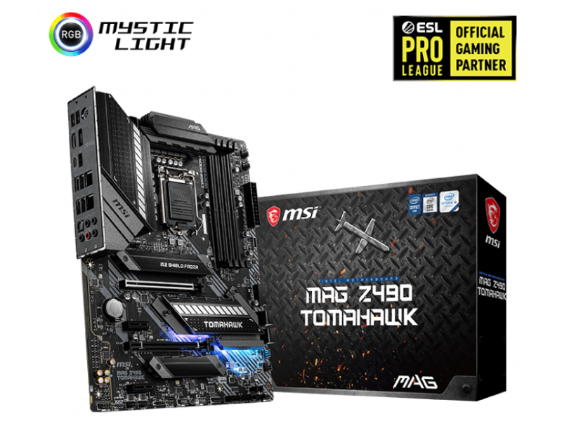 MSI MAG Z490 TOMAHAWK LGA 1200 Intel Z490 SATA 6Gb/s ATX Intel Motherboard