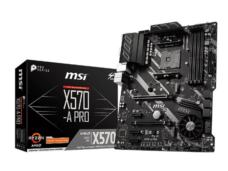 MSI X570-A PRO Motherboard AMD AM4 SATA 6Gb/s M.2 USB 3.2 Gen 2 HDMI ATX