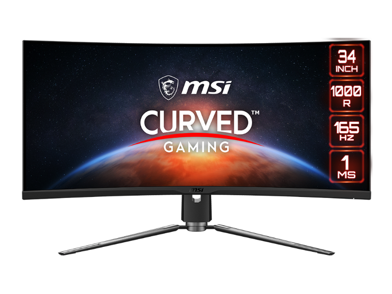 MSI MPG ARTYMIS 343CQR 34" UWQHD 2K 165Hz Curved Gaming Monitor 3440 x 1440
