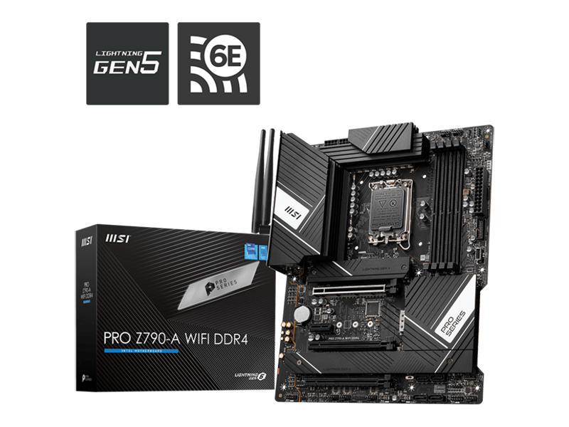 MSI PRO Z790-A WIFI DDR4 LGA 1700 Intel Z790 ATX Gaming Motherboard