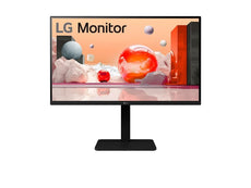 Open Box - LG 27" Full HD IPS Business Monitor, FHD 1080p 100Hz 5ms GTG, DP/HDMI/VGA, 5x USB, Swivel/Pivot/Height/Tilt Adjustable - Black (27BA560-B)