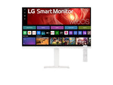 LG 27U730SA-W 27" 4K UHD IPS HDR10 Built-in Speaker USB-C PD65 WebOS Remote Control Smart White Monitor with Height Adjustable, Swivel, Pivot & Tilt Stand