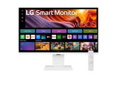 LG 32U830SA-W 31.5" 4K UHD IPS HDR10 Built-in Speaker USB-C PD65 WebOS Remote Control Smart White Monitor with Height Adjustable, Pivot & Tilt Stand
