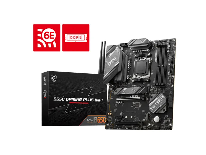 MSI B650 GAMING PLUS WIFI DDR5 AMD AM5 ATX Gaming Motherboard