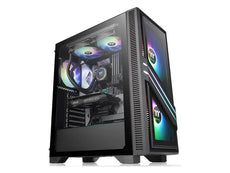 Thermaltake Versa T35 Tempered Glass RGB Mid-Tower Chassis CA-1R7-00M1WN-00