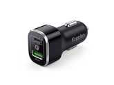 Kopplen 63W PowerDelivery + QC 3.0 Smart Car Charger with USB-C Cable - PD USB-C + Quaicomm Qucik Charge 3.0 - Chargeur de Voiture Intelligent (CAR-2PTPD001BLK)