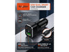 Kopplen 63W PowerDelivery + QC 3.0 Smart Car Charger with USB-C Cable - PD USB-C + Quaicomm Qucik Charge 3.0 - Chargeur de Voiture Intelligent (CAR-2PTPD001BLK)