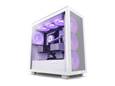 NZXT H7 Flow RGB Edition Mid Tower ATX PC Gaming Case White Color CM-H71FW-R1