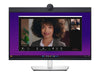 Open Box - Dell 27" Video Conferencing Monitor, IR Webcam w/ Dual Mics & Speakers, IPS LED QHD 1440p 5ms GTG, HDMI DisplayPort, KVM, Fully Adjustable, Anti-Glare (P2724DEB)