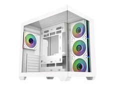 Cooler Master Elite 681 ATX White w/ 4x ARGB Fans Gaming Case E681-WHNN-S00