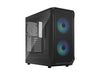 Fractal Design Focus 2 Black RGB ATX Mid Tower Case - Clear Tinted TG Side Panel FD-C-FOC2A-03