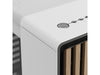 Fractal Design North ATX Mid Tower Case - Chalk White Color with Oak Front and Clear TG Side Panel FD-C-NOR1C-04