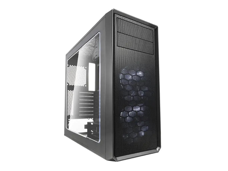 Fractal Design Focus G Gunmetal Mid Tower Computer Case with Window Panel FD-CA-FOCUS-GY-W