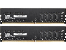 KLEVV U-DIMM SK Hynix Chips DDR4 16GB (2x 8GB) Standard Desktop Memory Kit, 3200MHz 22-22-22-51 1.2V, 288-Pin, Unbuffered, Black (KD48GU880-32N220D)