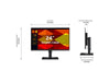 Open Box - Samsung 24" S40GD Business Essential Monitor, IPS FHD 1080p 100Hz 5ms GTG LED, HDMI DisplayPort, Fully Adjustable (LS24D402GANXGO)