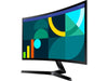 Open Box - Samsung 27" Essential S3 S36GD Curved Monitor, VA FHD 1080p 100Hz 4ms GTG LCD 1800R, AMD FreeSync, HDMI VGA, Tilt Adjustable, Anti-Glare (LS27D368GANXZA)