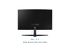 Open Box - Samsung 27" Essential S3 S36GD Curved Monitor, VA FHD 1080p 100Hz 4ms GTG LCD 1800R, AMD FreeSync, HDMI VGA, Tilt Adjustable, Anti-Glare (LS27D368GANXZA)