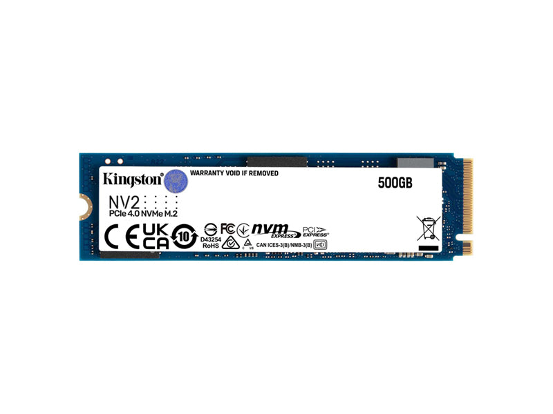Kingston NV2 500GB M.2 2280 NVMe PCIe Internal SSD Up to 3500 MB/s SNV2S/500G