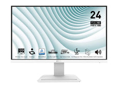 MSI PRO MP243XW 24" FHD 100Hz 1ms IPS Monitor w/ Build-In Speaker 1920 x 1080 White Color