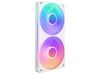 NZXT F240 RGB Core Single-Frame 240mm RGB Case Fan Matte White RF-U24HF-W1