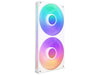 NZXT F280 RGB Core Single-Frame 280mm RGB Case Fan Matte White RF-U28HF-W1