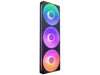 NZXT F360 RGB Core Single-Frame 360mm RGB Case Fan Matte Black RF-U36HF-B1