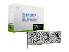 MSI Geforce RTX 4060Ti GAMING X SLIM WHITE 16G Gaming Video Card