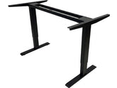 Aero Electric Height Adjustable Ergonomic Sit-Stand Desk Frame with Memory Controller, Cup Holder & Headphone Hook - Black