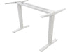 Aero Electric Height Adjustable Ergonomic Sit-Stand Desk Frame with Memory Controller, Cup Holder & Headphone Hook - White