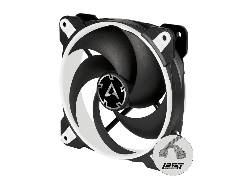 Arctic BioniX P120 Pressure-Optimised 120mm 4 pin Gaming Case Fan with PWM PST Black & White Color ACFAN00116A