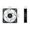 Arctic P12 PWM PST ARGB 0db 120mm Black Case Fan (3pcs Value Pack) ACFAN00257A