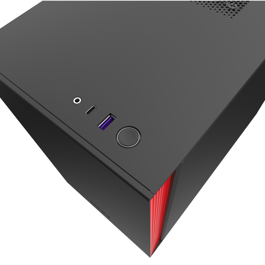 NZXT H210i Mini-ITX PC Gaming Case Black/Red CA-H210i-BR - Aeromalls ...